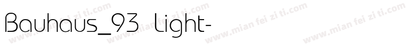 Bauhaus_93 Light字体转换